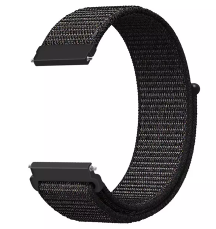 Strap-it® Strap-it Amazfit GTS 2 Nylonarmband (Schwarz) Strap-it® Strap-it Amazfit GTS 2 Nylonarmband (Schwarz)