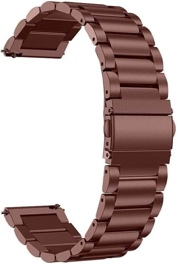 Strap-it® Strap-it Amazfit GTS 2 Stahlarmband (Bronze-Gold)