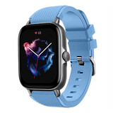 Strap-it® Amazfit GTS 3 Silikonarmband (SandBlau)