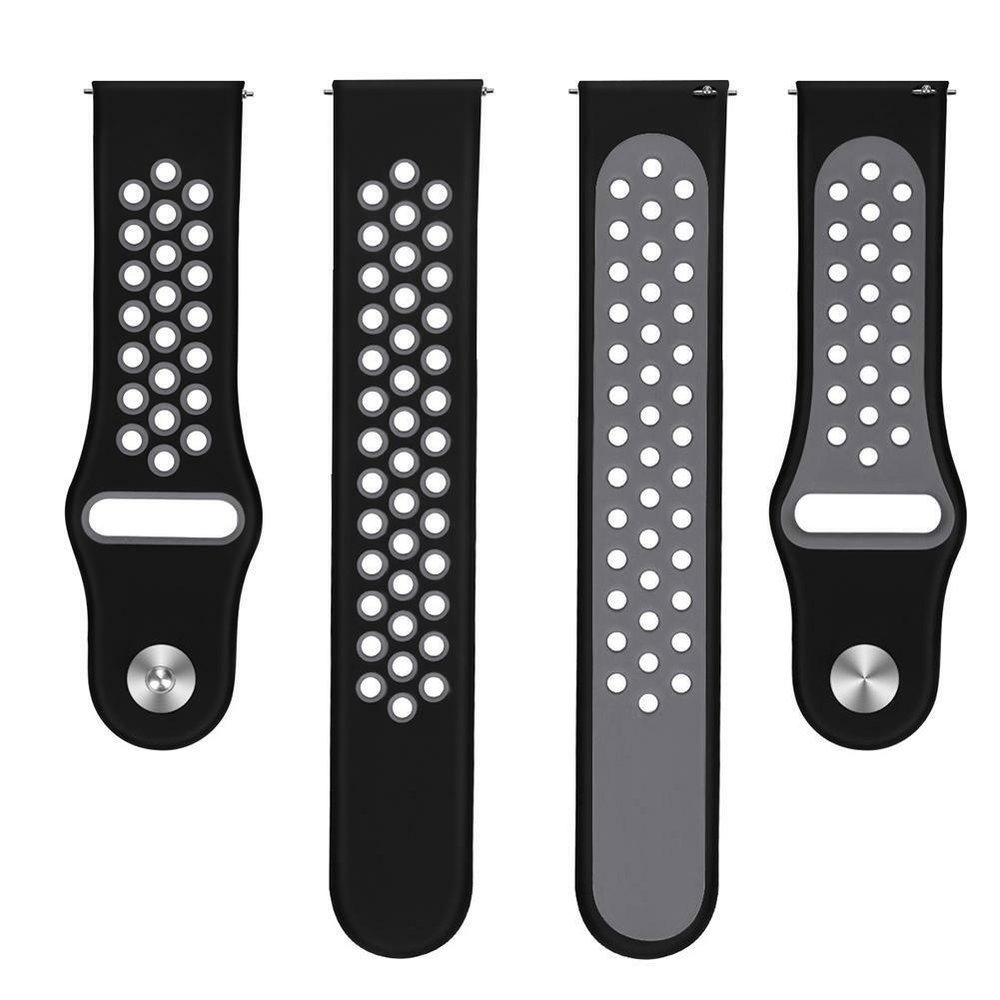Strap-it® Strap-it Amazfit GTS 3 Sportarmband (Schwarz/Grau) Strap-it® Strap-it Amazfit GTS 3 Sportarmband (Schwarz/Grau)
