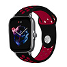 Strap-it® Strap-it Amazfit GTS 3 Sportarmband (Schwarz/Rot) Strap-it® Strap-it Amazfit GTS 3 Sportarmband (Schwarz/Rot)