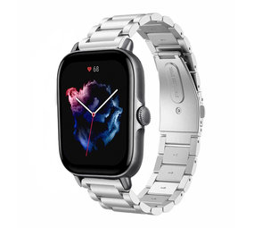 Strap-it® Amazfit GTS 3 Stahlarmband (Silber) Strap-it® Amazfit GTS 3 Stahlarmband (Silber)