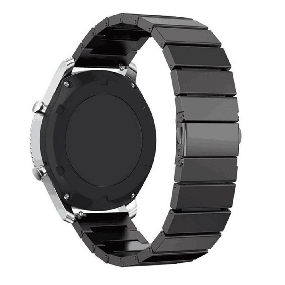 Strap-it® Strap-it Amazfit GTS 3 Metallarmband (Schwarz)