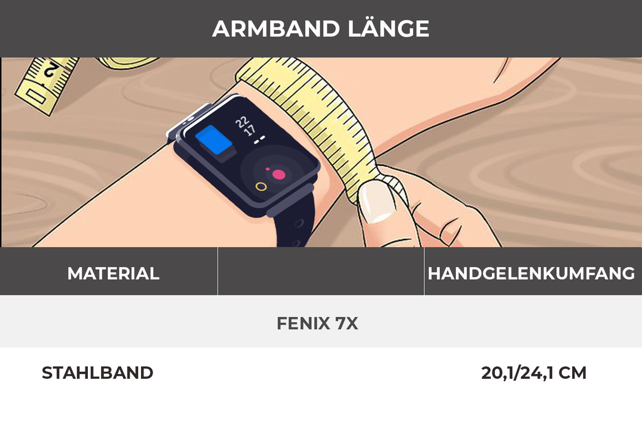 Strap-it® Strap-it Garmin Fenix 7x Stahlband ( Roségold ) Strap-it® Strap-it Garmin Fenix 7x Stahlband ( Roségold )