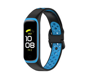 Strap-it® Samsung Galaxy Fit 2 Sportarmband (Schwarz/Blau) Strap-it® Samsung Galaxy Fit 2 Sportarmband (Schwarz/Blau)