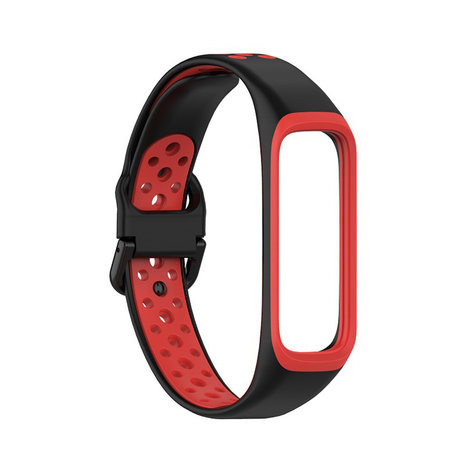 Strap-it® Strap-it Samsung Galaxy Fit 2 Sportarmband (Schwarz/Rot)