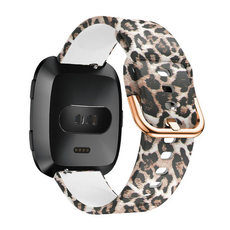 Strap-it® Strap-it Lucky Leopard Fitbit Versa / Versa 2 Armband Strap-it® Strap-it Lucky Leopard Fitbit Versa / Versa 2 Armband