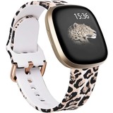 Strap-it® Lucky Leopard Fitbit Versa 3 Armband Strap-it® Lucky Leopard Fitbit Versa 3 Armband