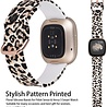 Strap-it® Strap-it Lucky Leopard Fitbit Sense Armband Strap-it® Strap-it Lucky Leopard Fitbit Sense Armband