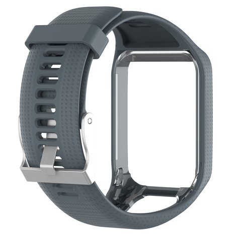 Strap-it® Strap-it TomTom Spark Silikonarmband (Grau) Strap-it® Strap-it TomTom Spark Silikonarmband (Grau)