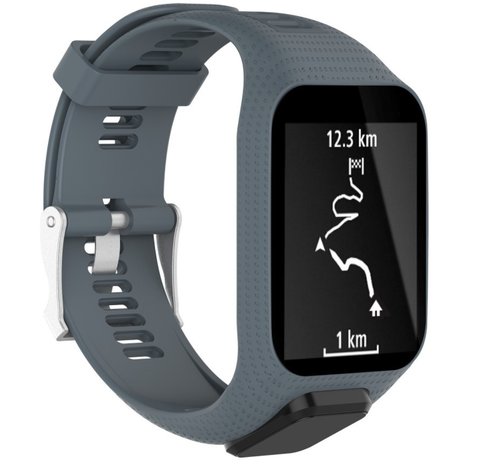 Strap-it® Strap-it TomTom Adventurer Silikonarmband (Grau) Strap-it® Strap-it TomTom Adventurer Silikonarmband (Grau)