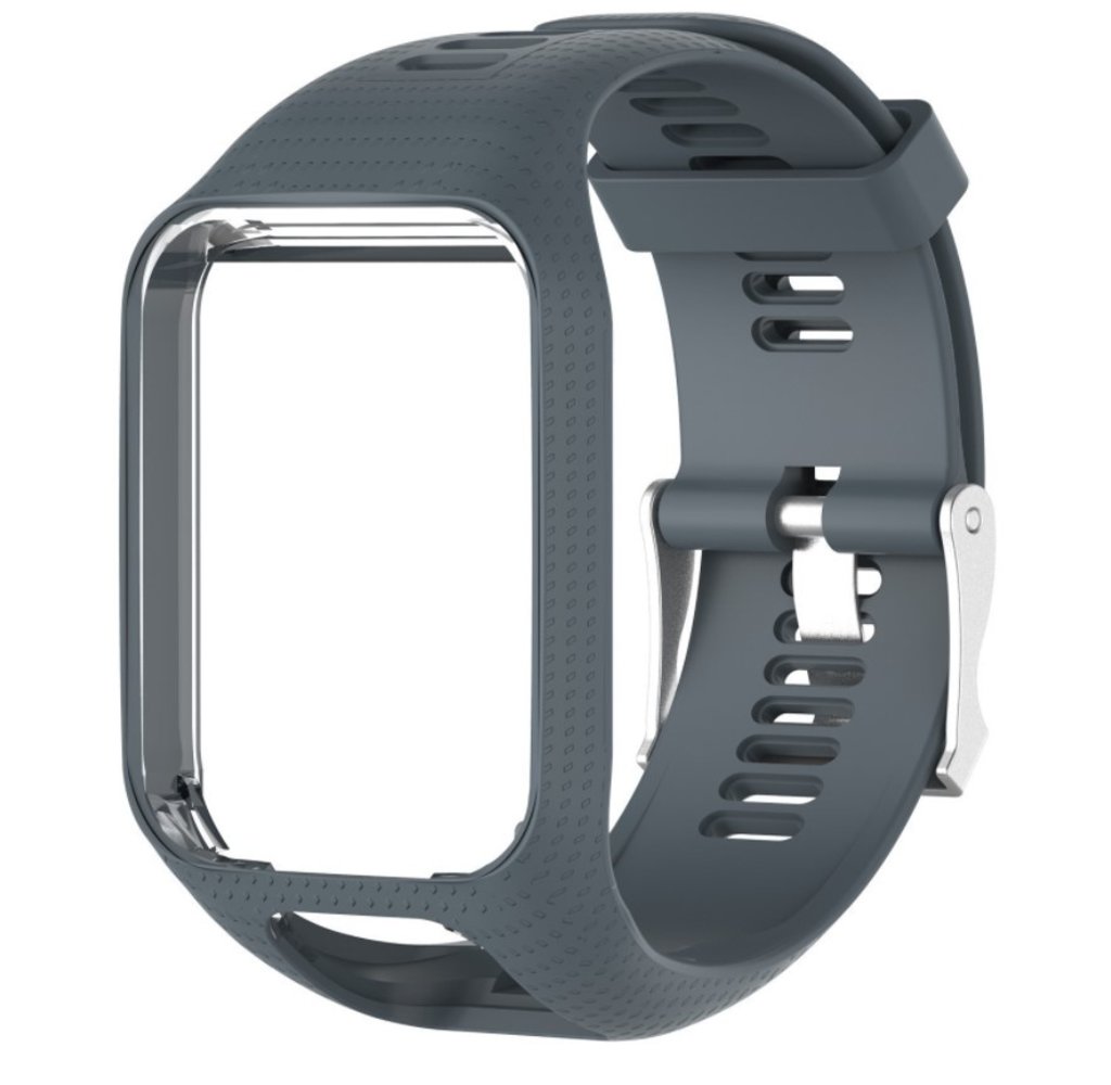 Strap-it® Strap-it TomTom Adventurer Silikonarmband (Grau) Strap-it® Strap-it TomTom Adventurer Silikonarmband (Grau)