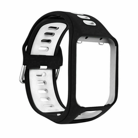 Strap-it® Strap-it TomTom Golfer 2 Sportschnallenarmband (Schwarz/Weiß) Strap-it® Strap-it TomTom Golfer 2 Sportschnallenarmband (Schwarz/Weiß)
