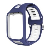 Strap-it® TomTom Golfer 2 Sportschnallenarmband (Blau/Weiß) Strap-it® TomTom Golfer 2 Sportschnallenarmband (Blau/Weiß)
