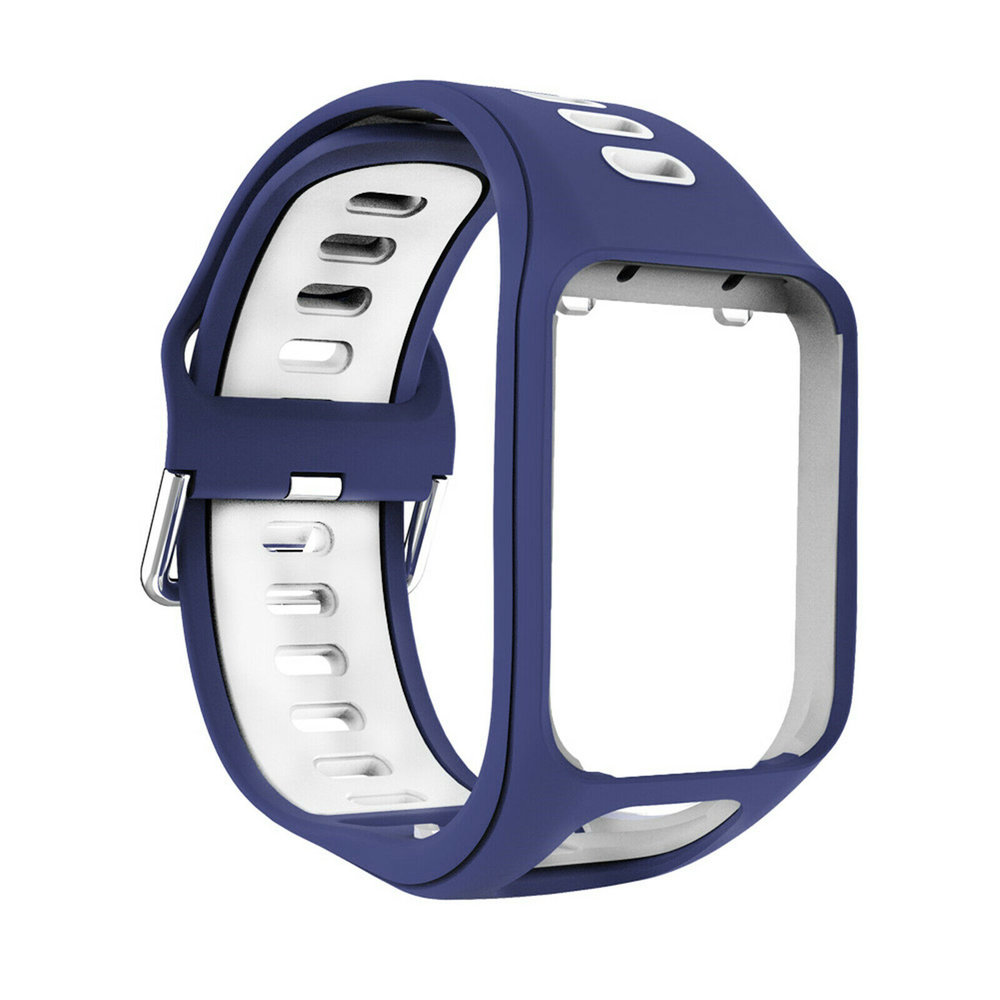 Strap-it® Strap-it TomTom Runner 3 Sportschnallenarmband (Blau/Weiß) Strap-it® Strap-it TomTom Runner 3 Sportschnallenarmband (Blau/Weiß)