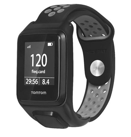 Strap-it® Strap-it TomTom Runner 3 Sportarmband (Schwarz/Grau) Strap-it® Strap-it TomTom Runner 3 Sportarmband (Schwarz/Grau)