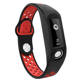 Strap-it® TomTom Touch Sportarmband (Schwarz/Rot)