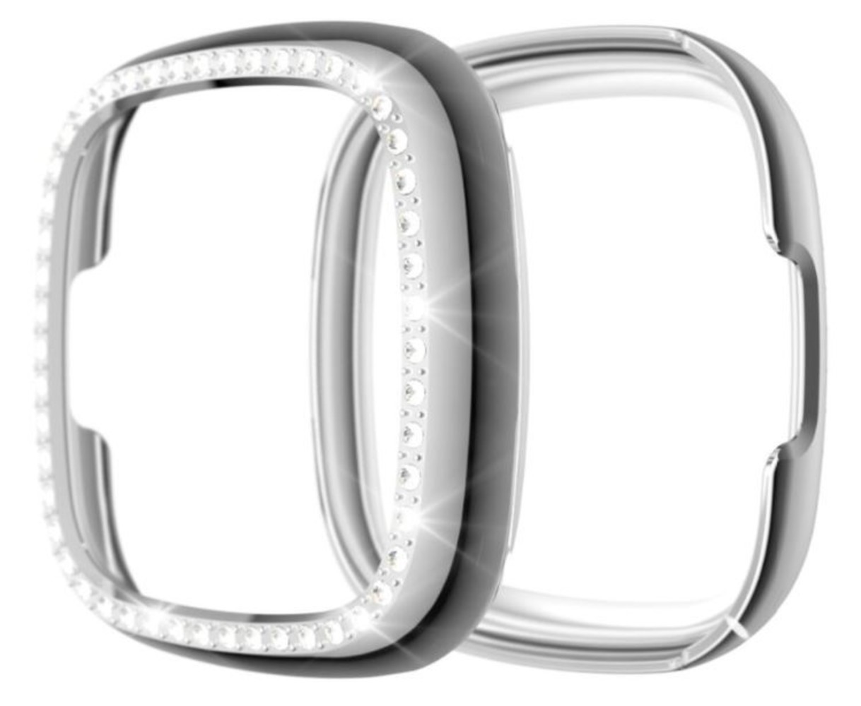 Strap-it® Strap-it Fitbit Sense Diamond PC Hülle (Silber) Strap-it® Strap-it Fitbit Sense Diamond PC Hülle (Silber)