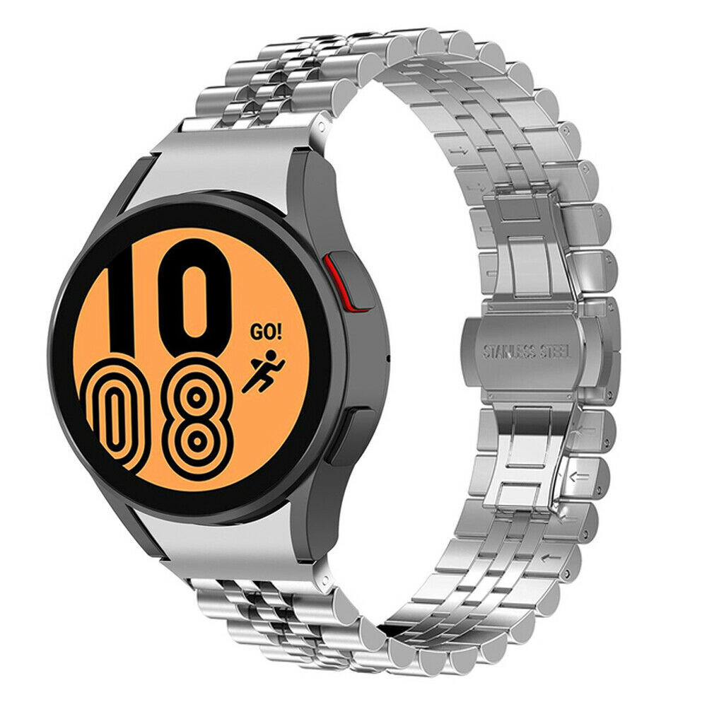Strap-it® Strap-it Samsung Galaxy Watch 4 - 40mm Jubilee Stahlarmband (Silber)