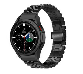 Strap-it® Samsung Galaxy Watch 4 Classic 42mm Jubilee Stahlarmband (Schwarz) Strap-it® Samsung Galaxy Watch 4 Classic 42mm Jubilee Stahlarmband (Schwarz)