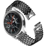 Strap-it® Samsung Galaxy Watch 46mm Stahl-Fischarmband (Schwarz) Strap-it® Samsung Galaxy Watch 46mm Stahl-Fischarmband (Schwarz)