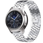 Strap-it® Strap-it Samsung Gear S3 Stahl-Fischarmband (Silber)