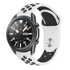 Strap-it® Strap-it Samsung Galaxy Watch 3 45mm Sportarmband (Weiß/Schwarz)