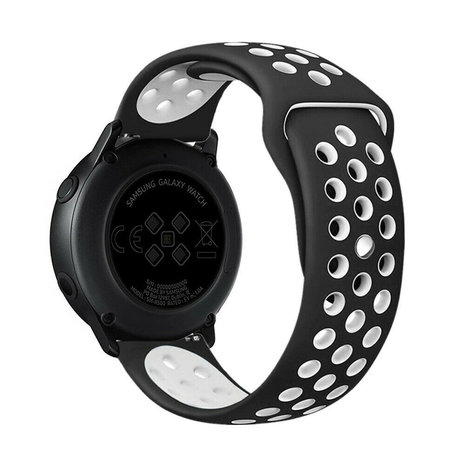 Strap-it® Strap-it Samsung Gear S3 Sportarmband (Schwarz/Weiß)
