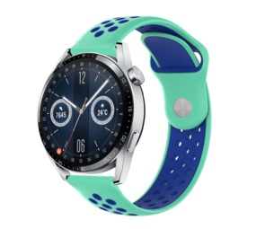 Strap-it® Huawei Watch GT 3 46mm Sportarmband (Aqua/Blau) Strap-it® Huawei Watch GT 3 46mm Sportarmband (Aqua/Blau)