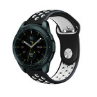 Strap-it® Strap-it Samsung Galaxy Watch 42mm Sportarmband (Schwarz/Weiß)