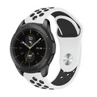 Strap-it® Strap-it Samsung Galaxy Watch 42mm Sportarmband (Weiß/Schwarz)