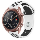 Strap-it® Strap-it Samsung Galaxy Watch 3 41mm Sportarmband (Weiß/Schwarz)