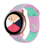 Strap-it® Samsung Galaxy Watch Active Sportarmband (Rosa/Aqua) Strap-it® Samsung Galaxy Watch Active Sportarmband (Rosa/Aqua)