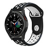 Strap-it® Strap-it Samsung Galaxy Watch 4 Classic 46mm Sportarmband (Schwarz/Weiß) Strap-it® Strap-it Samsung Galaxy Watch 4 Classic 46mm Sportarmband (Schwarz/Weiß)