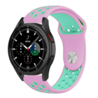 Strap-it® Strap-it Samsung Galaxy Watch 4 Classic 46mm Sportarmband (Rosa/Aqua)