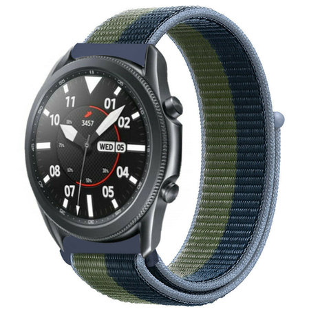Strap-it® Strap-it Samsung Galaxy Watch 3 45mm Nylonarmband (Moosgrün) Strap-it® Strap-it Samsung Galaxy Watch 3 45mm Nylonarmband (Moosgrün)