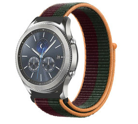 Strap-it® Samsung Gear S3 Nylonarmband (Dunkel Kirsche) Strap-it® Samsung Gear S3 Nylonarmband (Dunkel Kirsche)