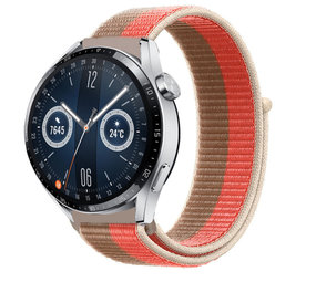 Strap-it® Huawei Watch GT 3 46mm Nylonarmband (Pampelmuse) Strap-it® Huawei Watch GT 3 46mm Nylonarmband (Pampelmuse)