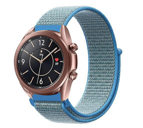 Strap-it® Samsung Galaxy Watch 3 41mm Nylonarmband (Blau) Strap-it® Samsung Galaxy Watch 3 41mm Nylonarmband (Blau)