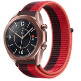 Strap-it® Samsung Galaxy Watch 3 41mm Nylonarmband (Kirschrot) Strap-it® Samsung Galaxy Watch 3 41mm Nylonarmband (Kirschrot)