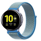 Strap-it® Strap-it Samsung Galaxy Watch Active Nylonarmband (Blau)