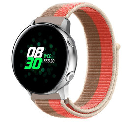 Strap-it® Samsung Galaxy Watch Active Nylonarmband (Pampelmuse) Strap-it® Samsung Galaxy Watch Active Nylonarmband (Pampelmuse)