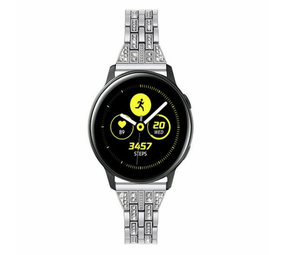 Strap-it® Silver Diamond Samsung Galaxy Watch Active Armband Strap-it® Silver Diamond Samsung Galaxy Watch Active Armband