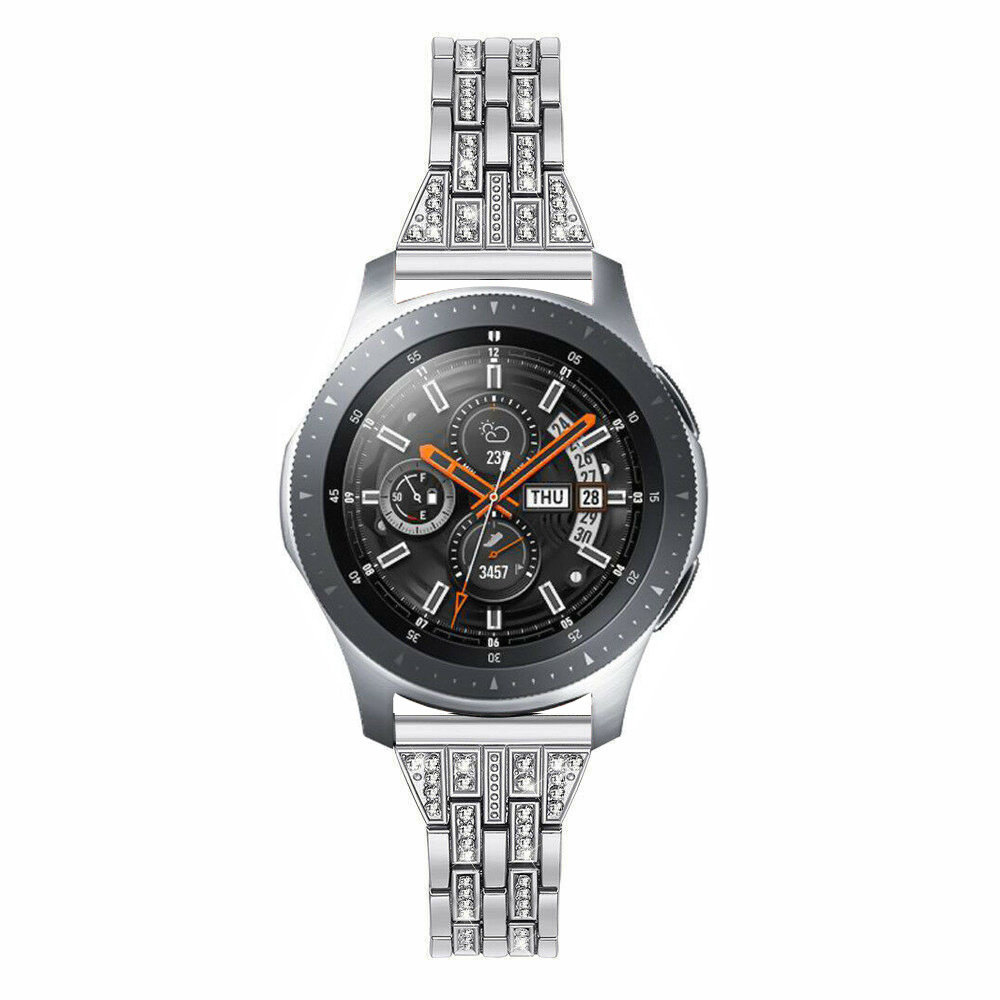 Strap-it® Strap-it Silver Diamond Samsung Galaxy Watch 46mm Armband