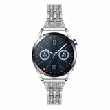 Strap-it® Silver Diamond Huawei Watch GT 3 46mm Armband Strap-it® Silver Diamond Huawei Watch GT 3 46mm Armband