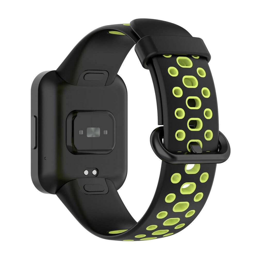 Strap-it® Strap-it Redmi Watch 2 (Lite) Sportarmband (Schwarz/Grün) Strap-it® Strap-it Redmi Watch 2 (Lite) Sportarmband (Schwarz/Grün)