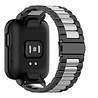Strap-it® Strap-it Redmi Watch 2 Lite Stahlarmband (Schwarz/Silber) Strap-it® Strap-it Redmi Watch 2 Lite Stahlarmband (Schwarz/Silber)