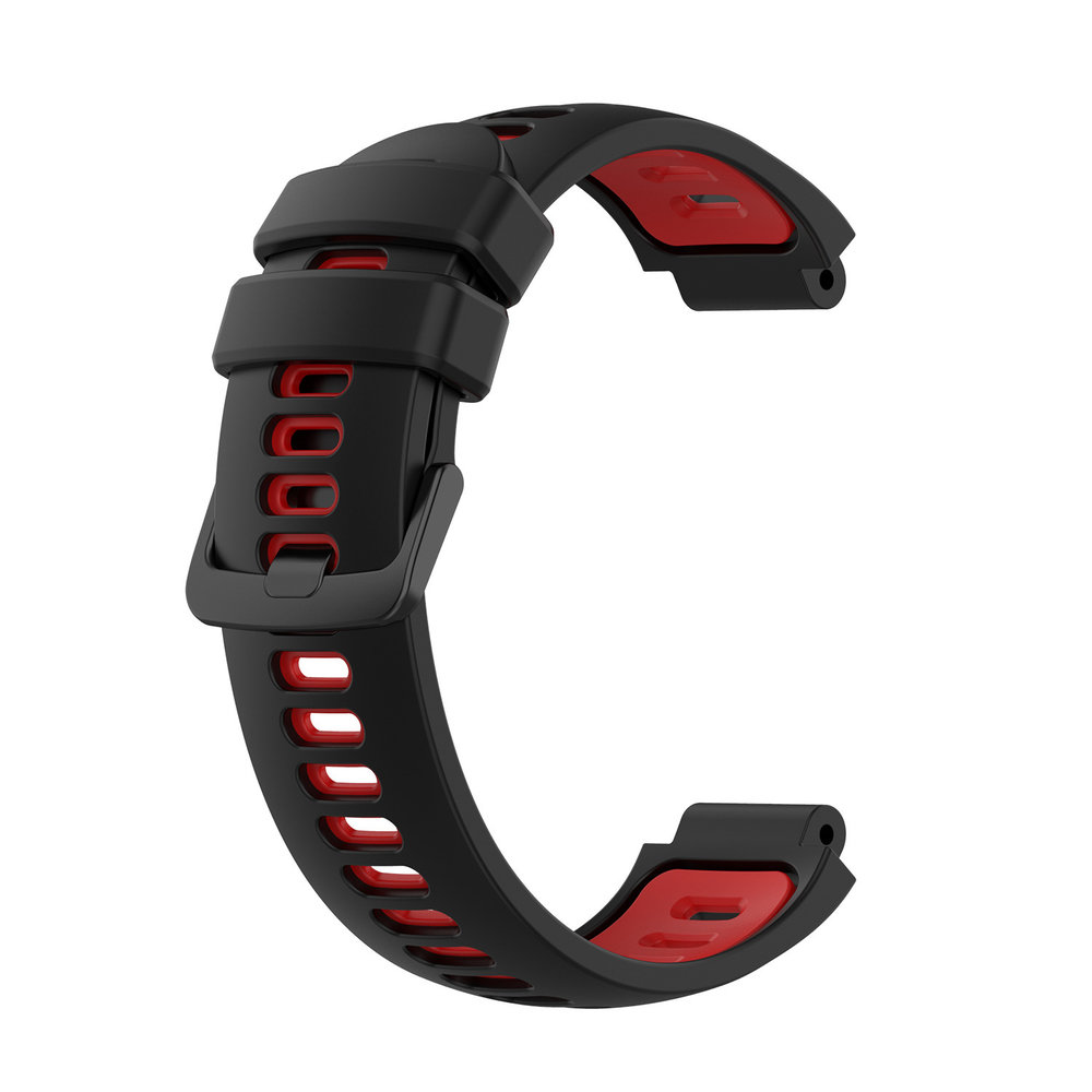 Strap-it© Strap-it Garmin Forerunner 735xt Sportarmband (Schwarz/Rot)
