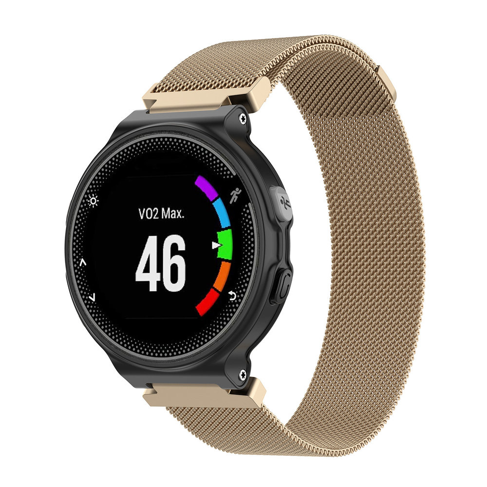 Strap-it© Strap-It Garmin Forerunner 735xt Milanese Armband (Champagner)