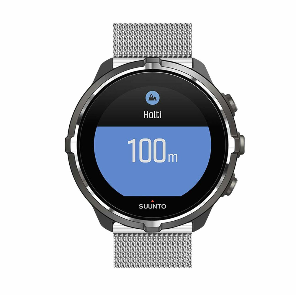 Strap-it® Strap-It Suunto 9 (Baro) Milanese Armband (Silber) Strap-it® Strap-It Suunto 9 (Baro) Milanese Armband (Silber)